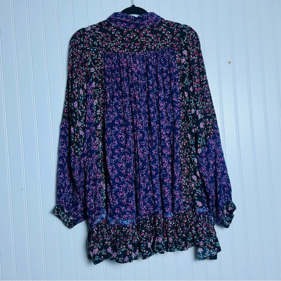 Free People Lost In You Tunic Top or Dress Size Small Oversized Bohemian Tunic - Picture 8 of 12
